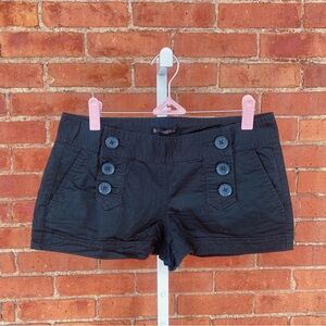 button fly micro shorts